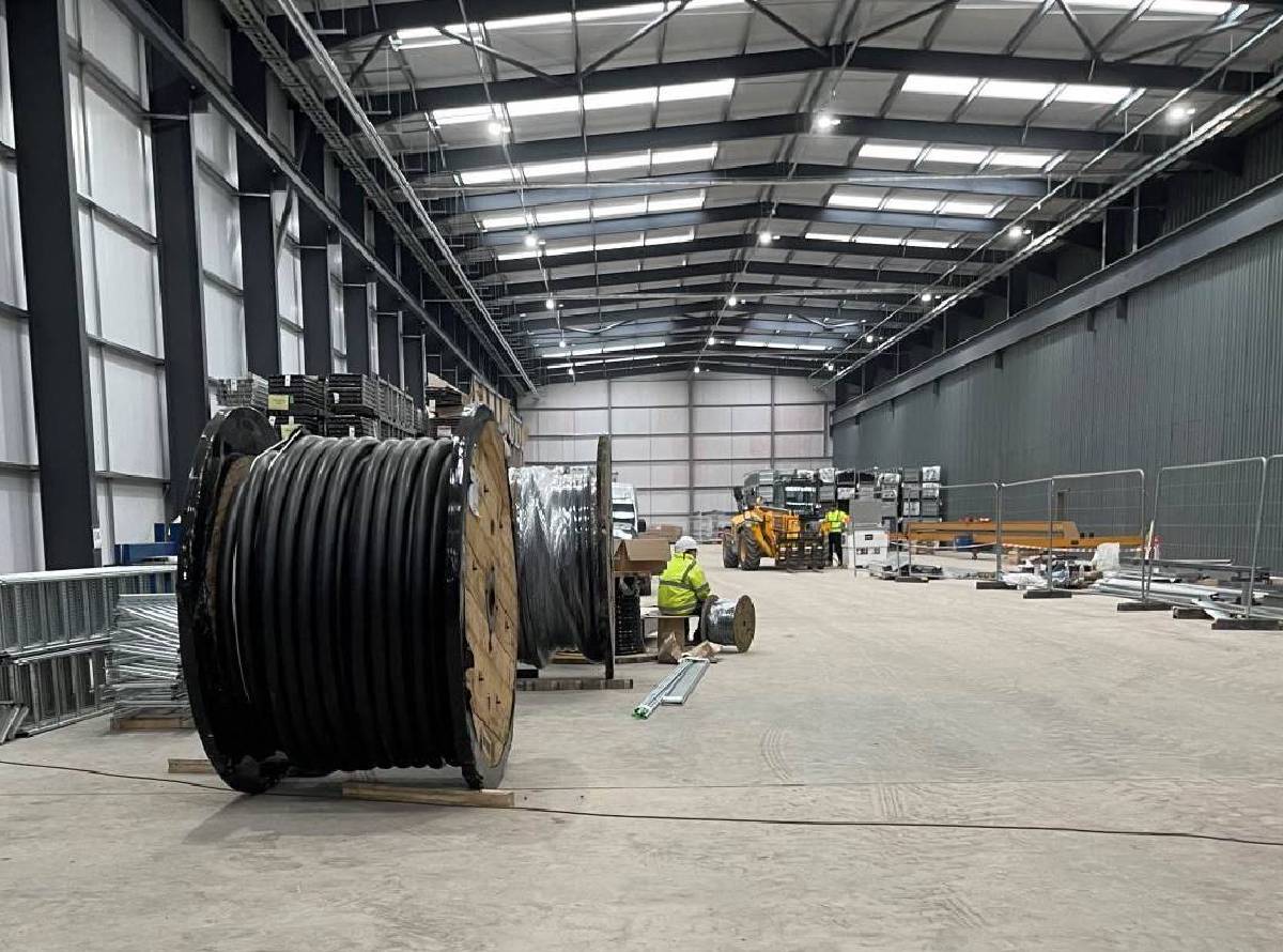 Commercial electrical install — three-phase distribution in Bath