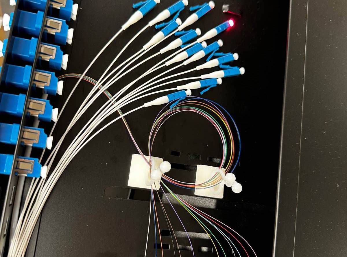 Fibre optic patch panel with terminations by DS Electrical