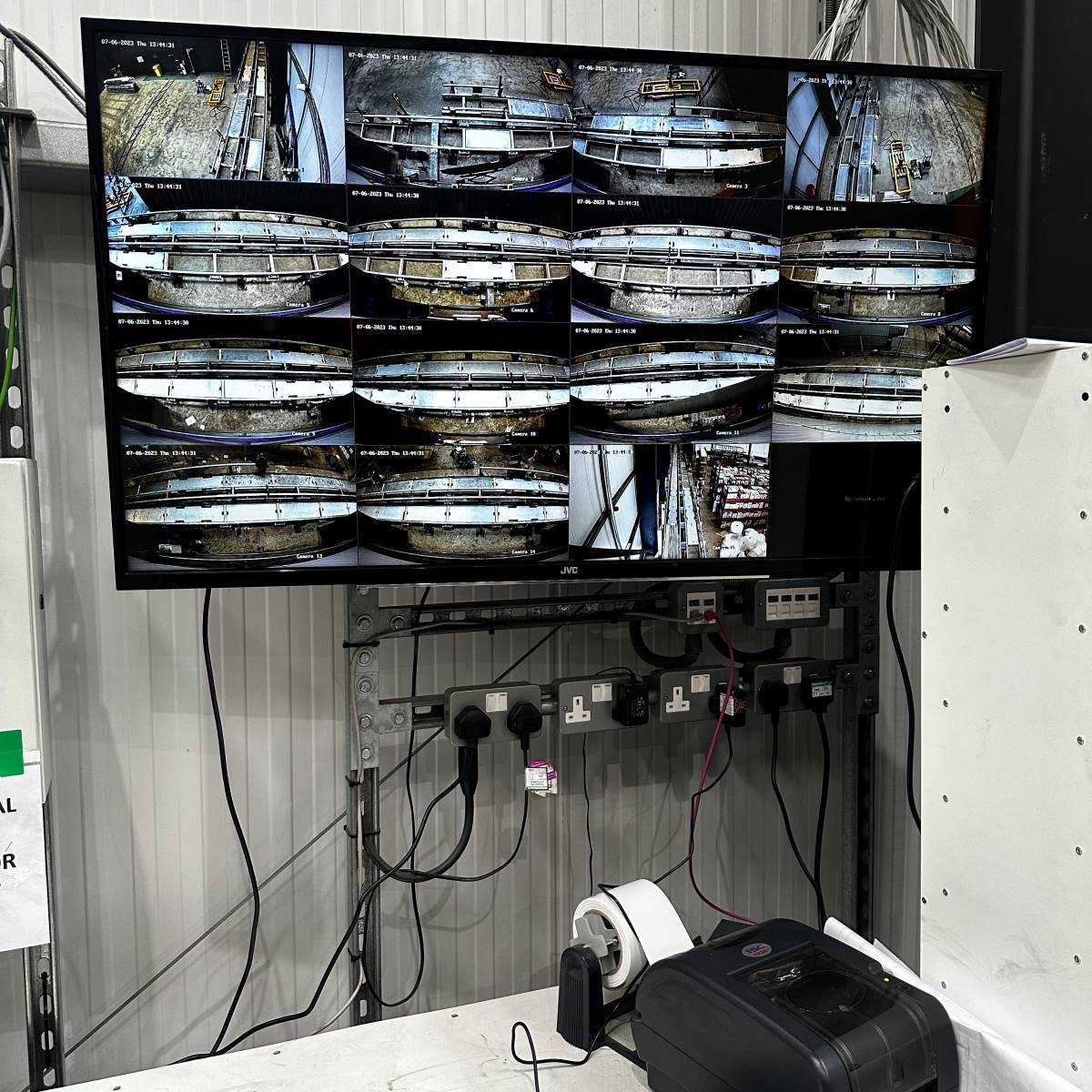 Hikvision CCTV security camera system installed on property