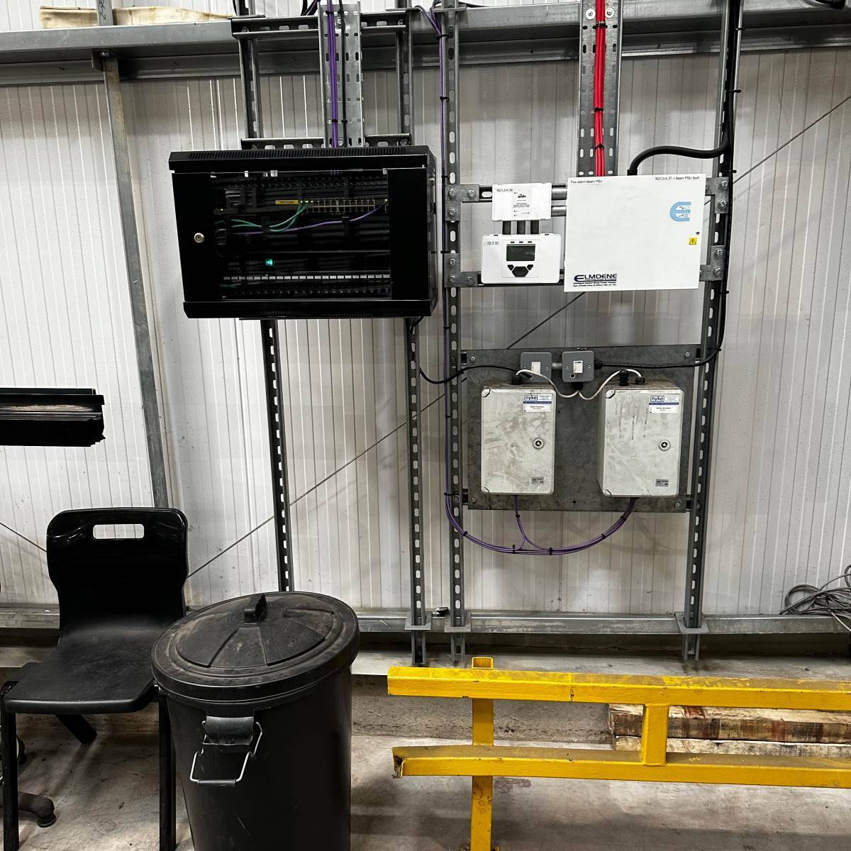 Network patch panel and Cat6 cabling by DS Electrical