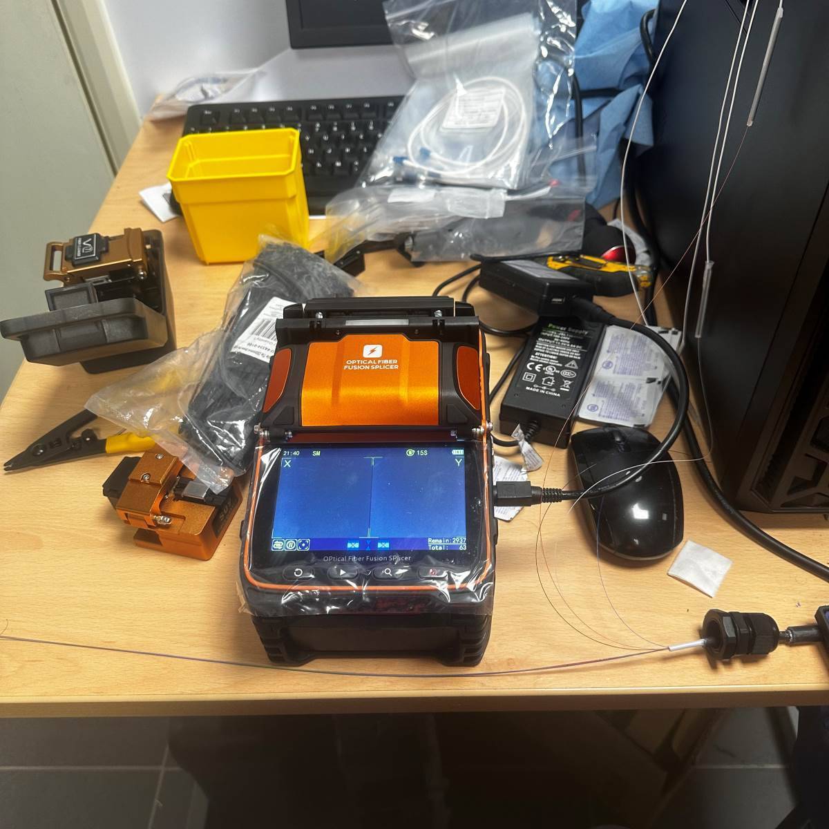 Data cabinet rack wiring and cable management Somerset