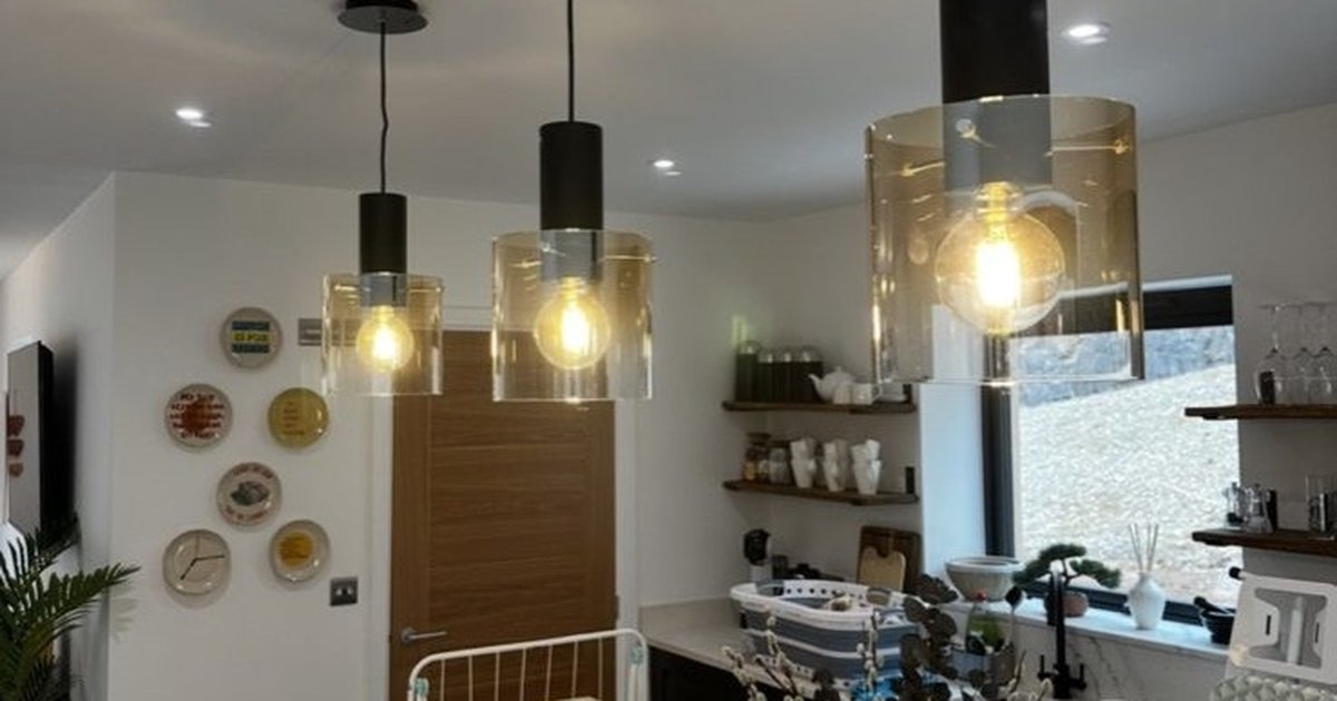 Lighting design install — LED downlights and pendants in Shepton Mallet