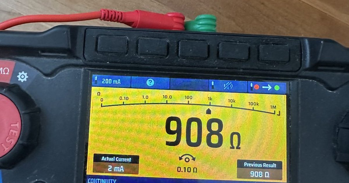 DS Electrical Megger PAT testing a portable appliance — IET Code of Practice 5th Edition, Mid Somerset