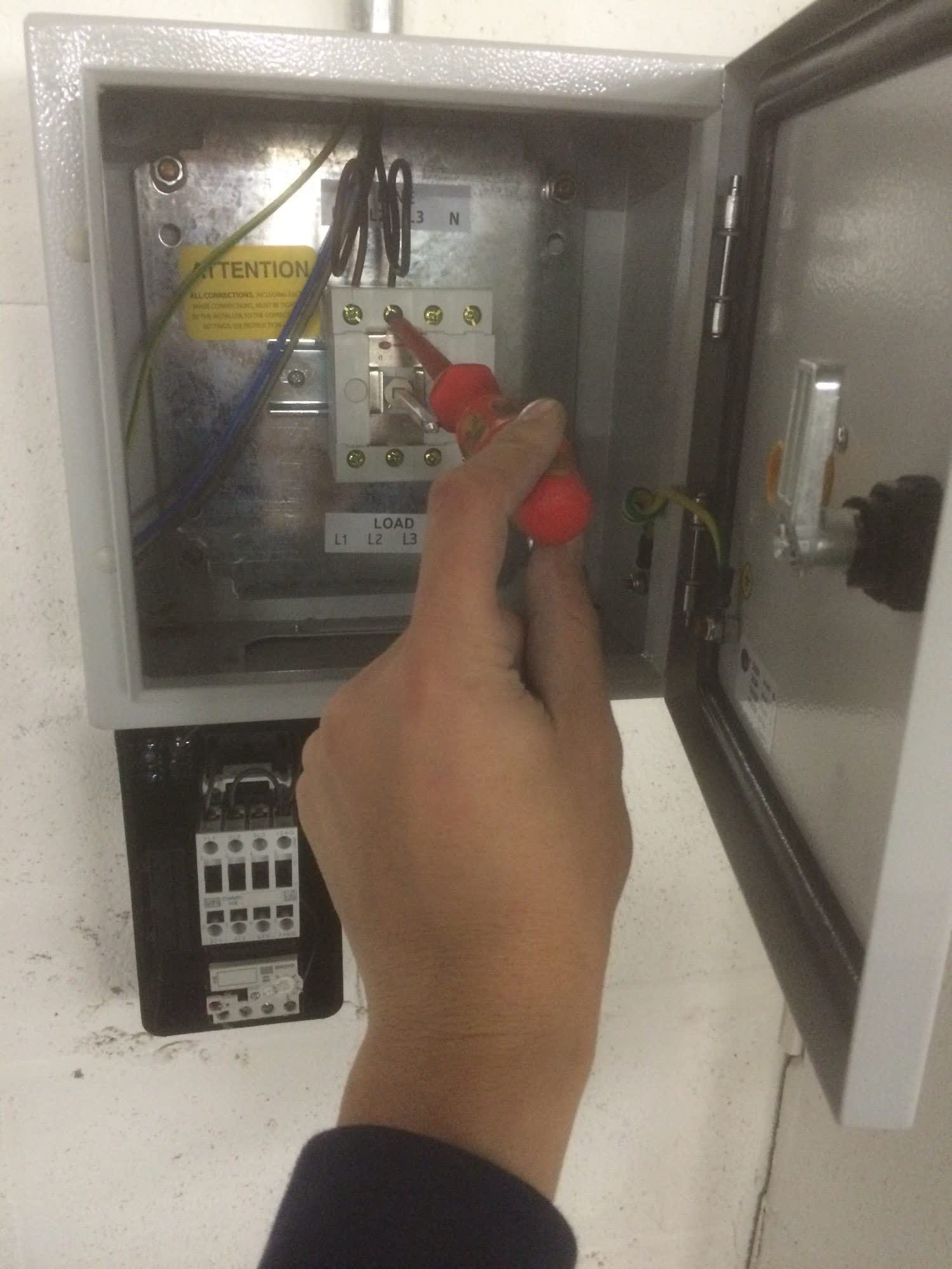 DS Electrical commercial three-phase isolator and distribution work in Mid Somerset
