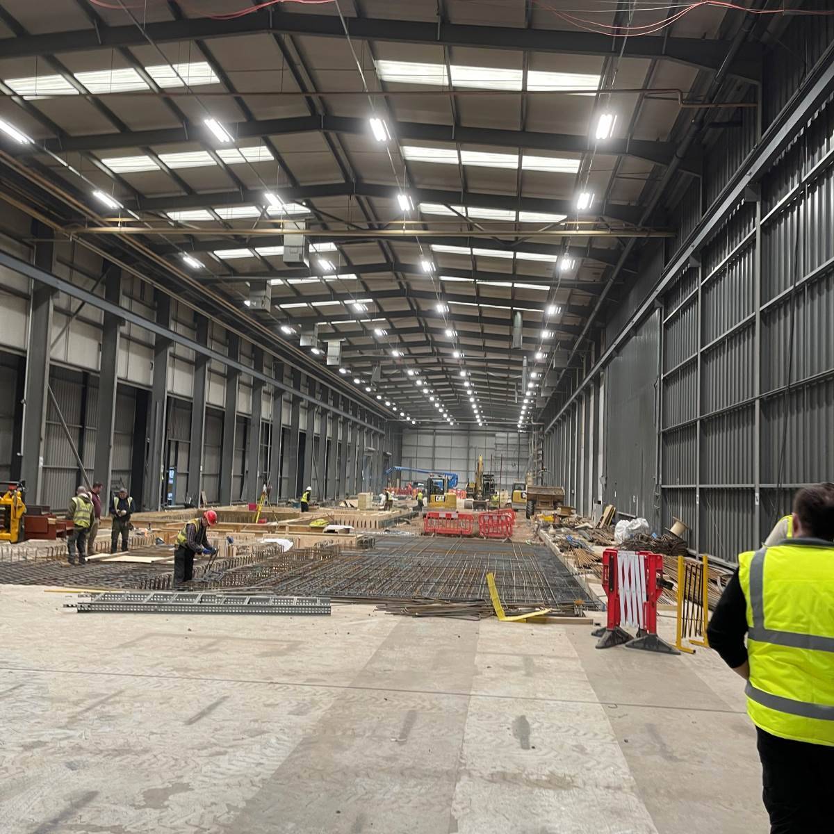 Massive warehouse LED high bay lighting installation by DS Electrical